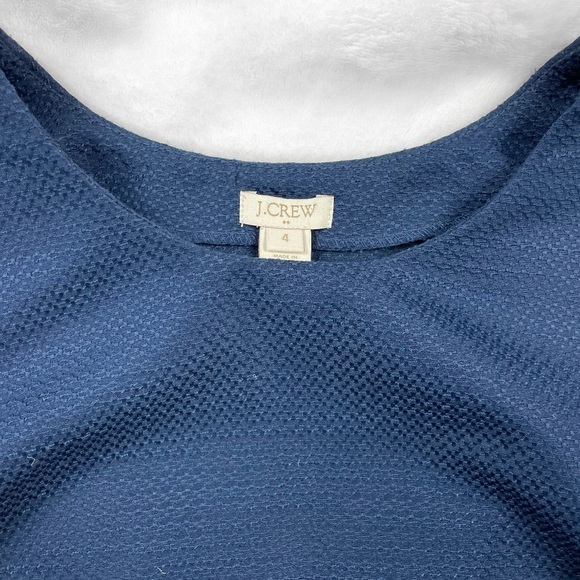 J. Crew Blue Open Back Tank Top Blouse - Picture 3 of 4